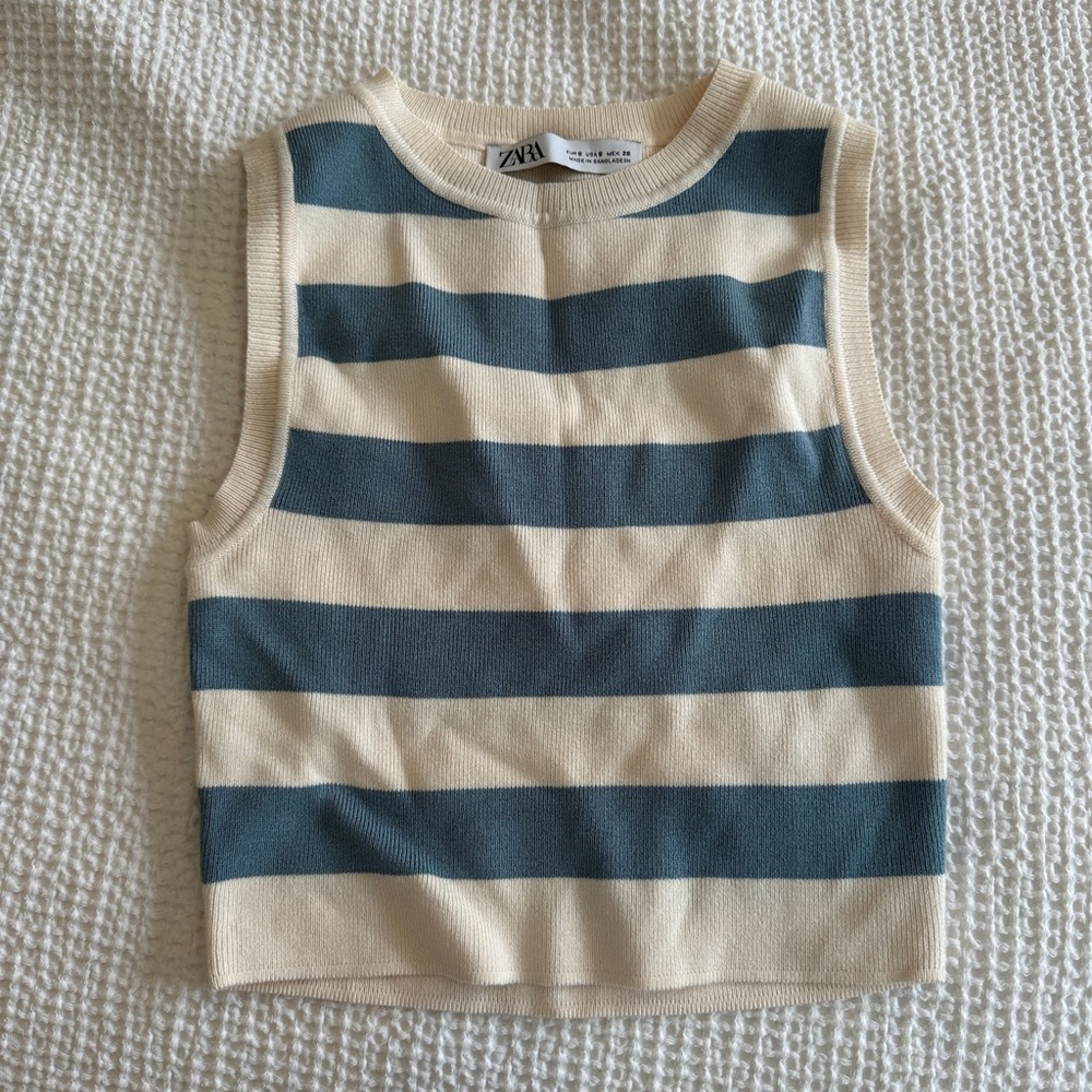 Zara striped tank top